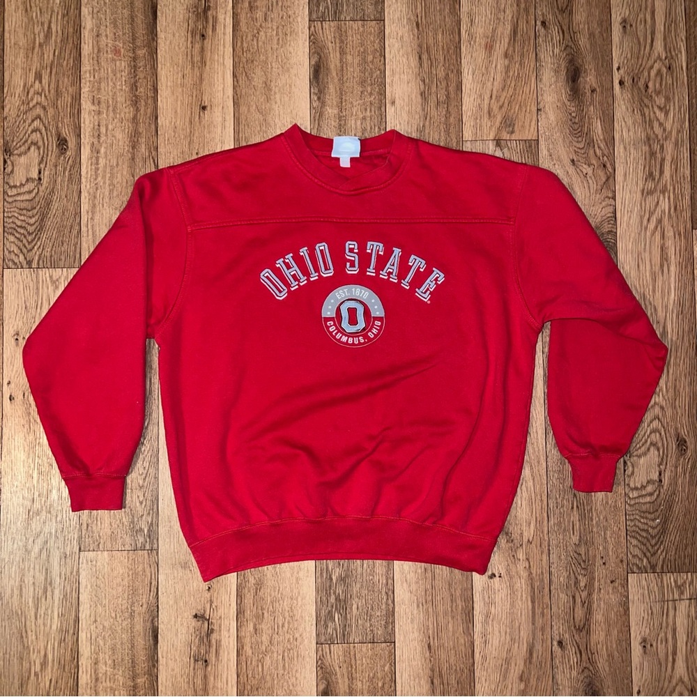 NCAA Red Crewneck Sweater